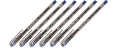 Ручка шариковая MY-TECH, 0.7 мм, стержень синий, корпус прозрачный, игольчатый пишущий узел