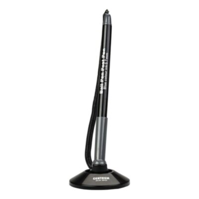 Ручка шариковая на подставке с держателем Centrum, 0,7 мм, синий