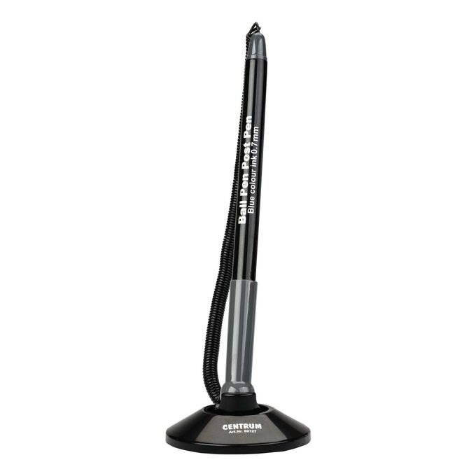 Ручка шариковая на подставке с держателем Centrum, 0,7 мм, синий