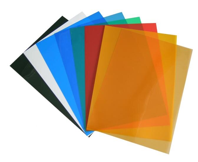 Обложка для переплета А4 пластик прозр. 200мкм желтая