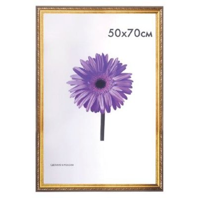 Фоторамка 50*70 пластик золото