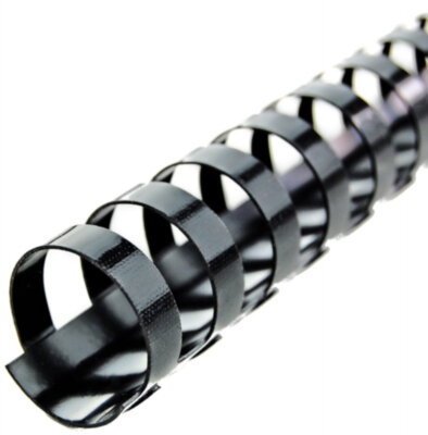 Пружина д/переплета пластик. 10 мм Office Space черный 50шт.