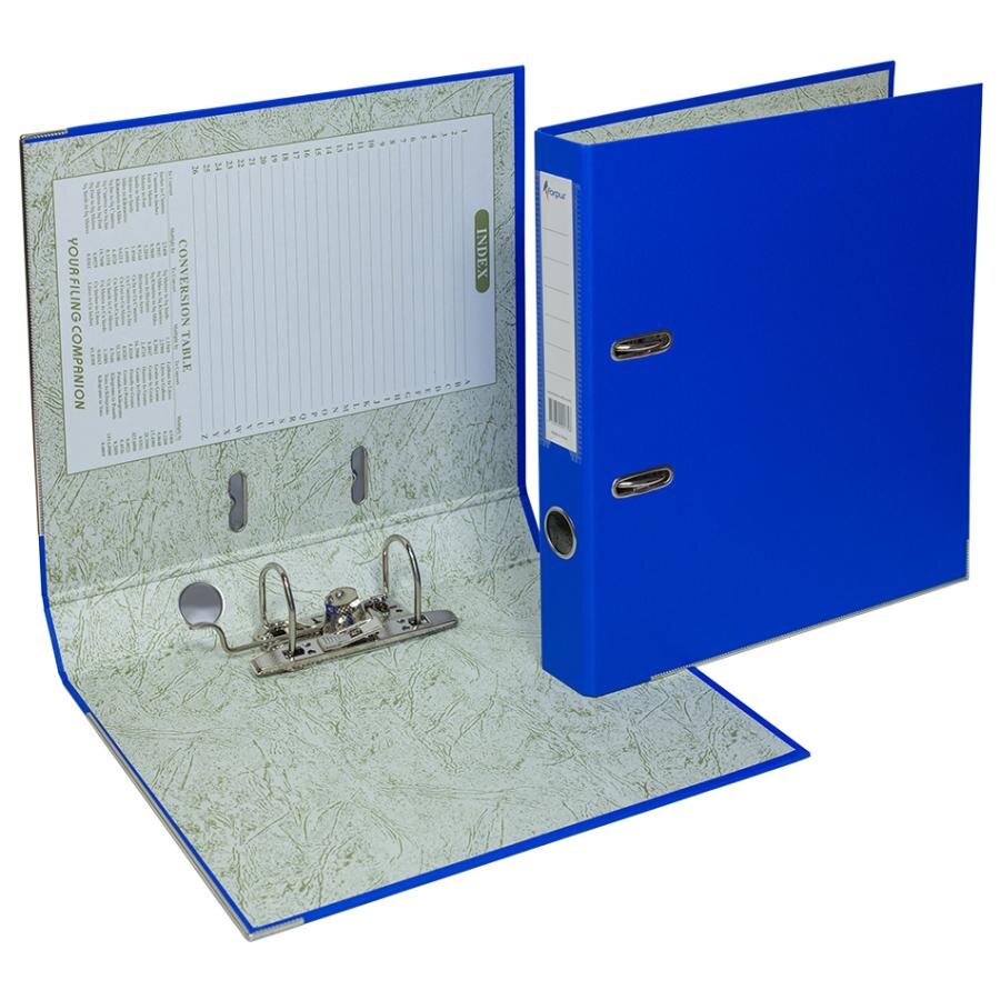 Папка-регистратор, А4, 50 мм, ПВХ/бумага, синий, Forpus Eco