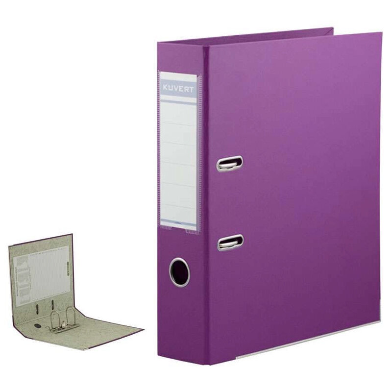 Папка-регистратор KUVERT А4, ширина корешка 70 мм, фиолетовая