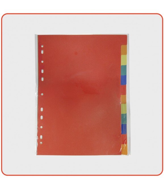 Разделитель пластиковый 1-12, цветной 