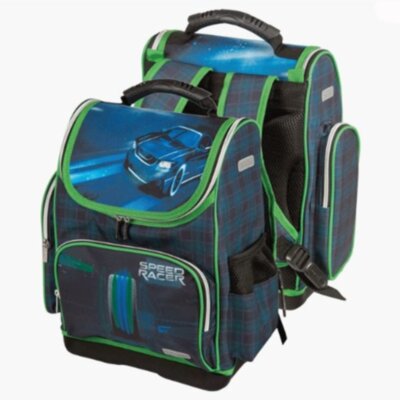 Ранец "deVENTE. Lite. Night Car" школьный жесткий 35x26x20 см,