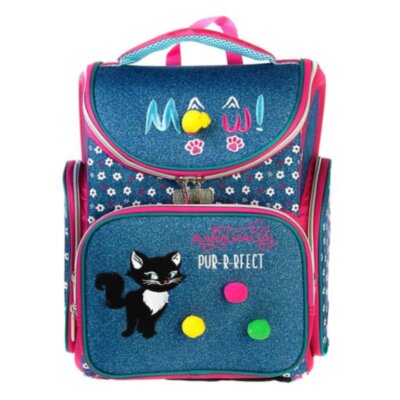 Ранец "deVENTE. Like. Meow Cat" школьный жесткий разборный 36x30x16 см,