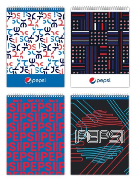 Блокнот "BG", 60л, А5, кл, на гребне серия "Pepsi"
