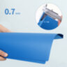 Папка с зажимом DELI, A4, 15 мм, 700 мкм, внутренний и торцевой карман, синяя