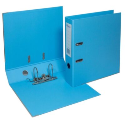 Папка-регистратор, А4, 70 мм, ПВХ/ПВХ, голубой, Forpus