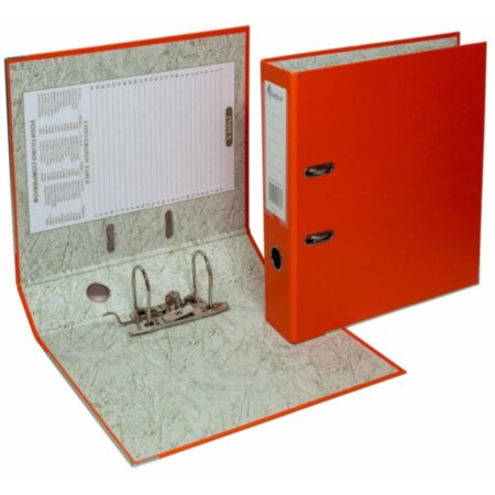 Папка-регистратор, А4, 70 мм, ПВХ/бумага, оранжевый, Forpus Eco