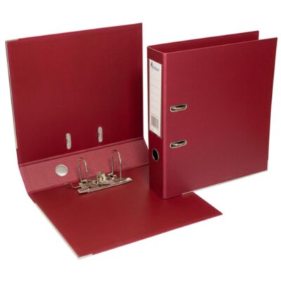 Папка-регистратор, А4, 70 мм, ПВХ/ПВХ, бордовый, Forpus