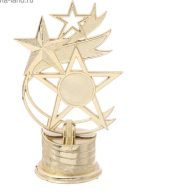 Кубок «Звезды», наша форма, 16 х 9,5 х 6 см