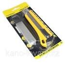 Нож канцелярский 18мм, нержавеющее лезвие, корпус ассорти, 2 запасных лезвия, в блистере