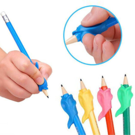 Насадка-держатель "deVenta Рыбка" для карандаша и ручки, силиконовая,синяя