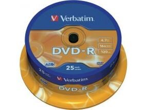 DVD+R  SP-050  16X 4.7GB  Verbatim  mate silver