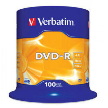 DVD-R  SP-100  16X4 4.7GB  Verbatim  43549