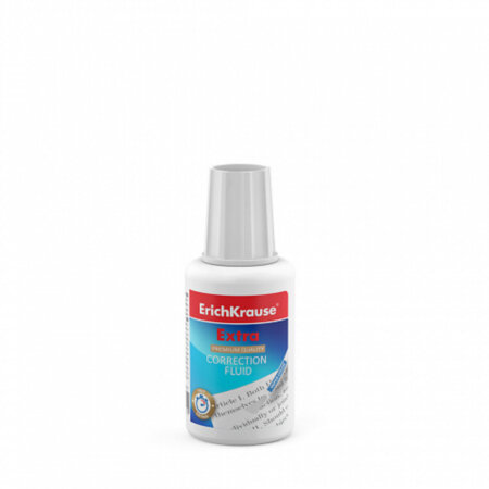 Корректирующая жидкость с кисточкой ErichKrause Extra, 20гр