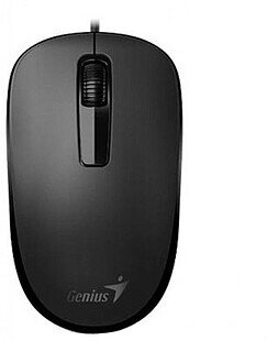 Оптическая мышка Genius DX-125, USB Black, 1000dpi, either hand