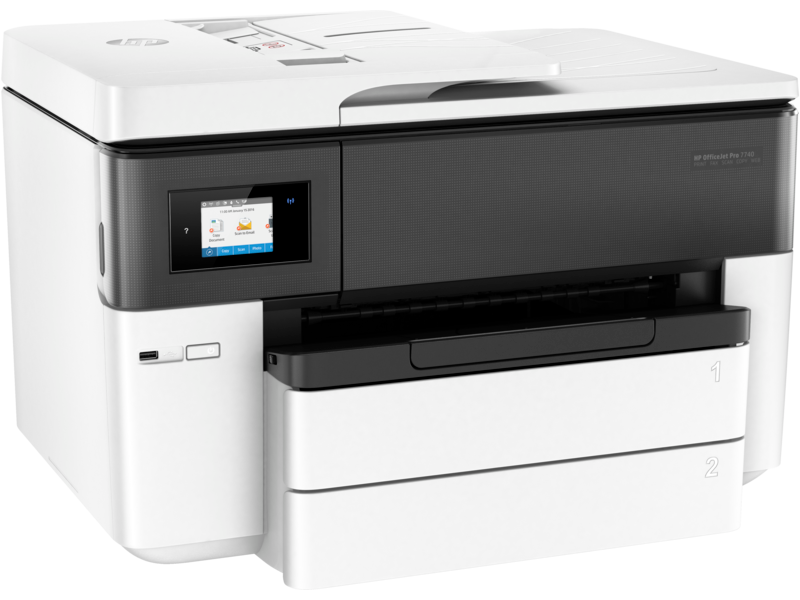 МФУ HP OfficeJet Pro 7740 WF AiO Printer (A3) Color Ink Printer/Scanner/Copier/Fax/ADF, 4800x1200 dp