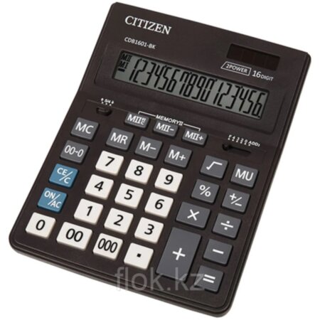Калькулятор 12 разр, 15,3х19,9см Citizen