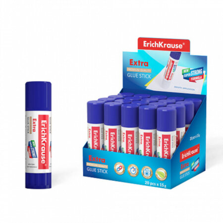 Клей-карандаш ErichKrause Extra, 15гр