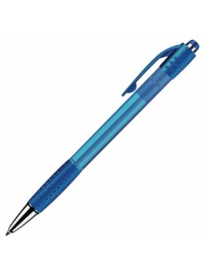 Ручка шариковая автоматическая с грипом BRAUBERG SUPER, синяя