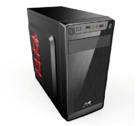 Корпус с блоком питания AIR-Cool CA-115, ATX/Micro-ATX, USB2.0x2, с БП AiR-Cool CA-400LE 400W Черный