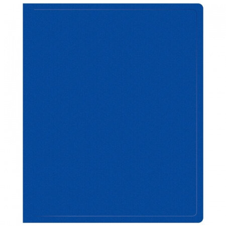 Папка на 2-х кольцах BURO, пластиковая, 500 мкм, синяя