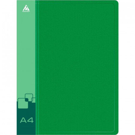 Папка с зажимом Бюрократ, A4, 16 мм, 700 мкм, внутренний и торцевой карман, зеленая