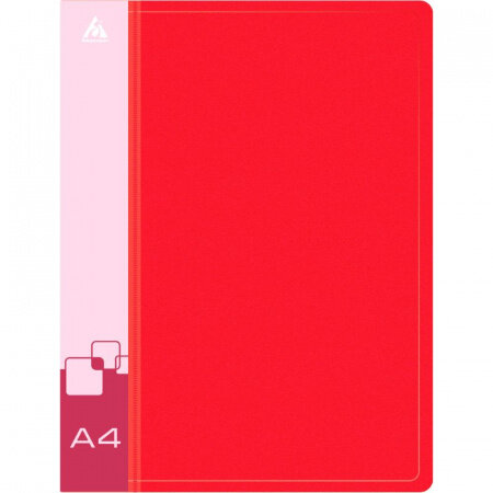 Папка с зажимом Бюрократ, A4, 16 мм, 700 мкм, внутренний и торцевой карман, красная
